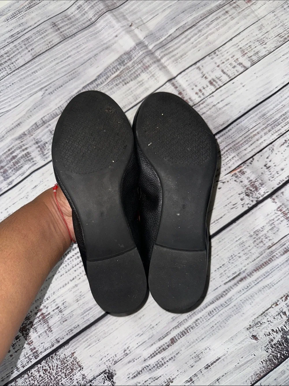 Tory Burch Allie Ballet Napa Leather Black Sz. 8